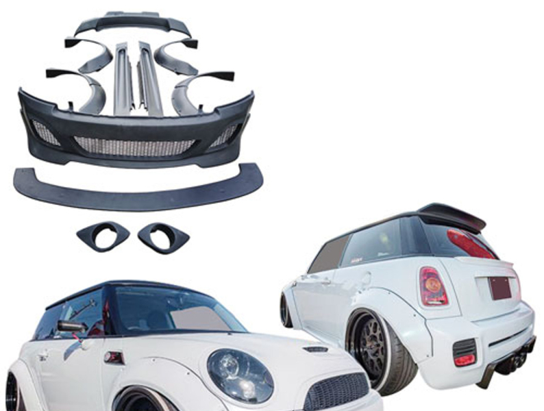 Mini Cooper Wide Body Kit in the USA by Carbonfiberhoods on Dribbble