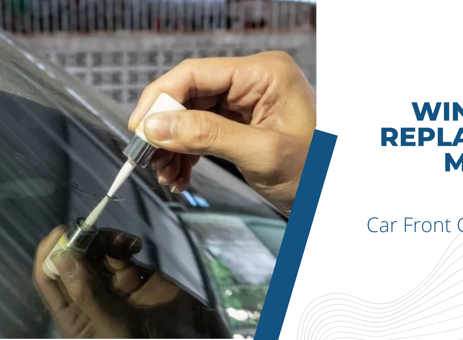 Doorstep car glass replacement services by Windshield Store on Dribbble