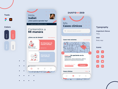 CustoMized | UI/UX Healthcare App animation app branding figma graphic design healthcare icon illustrator logo ui ux