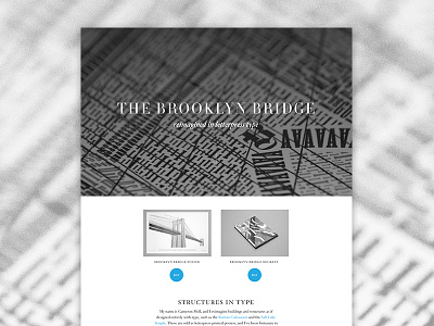 Brooklyn Bridge microsite