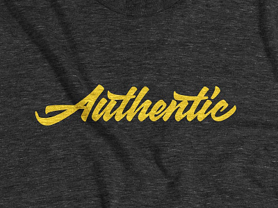 The 'Authentic' Tee handlettering shirt