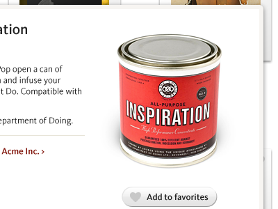 Can of Inspiration button can inspiration kievit pro modal