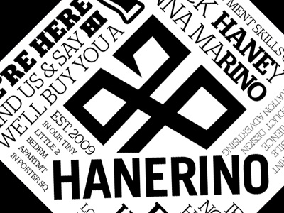 Hanerino Coaster coaster hanerino letterpress print
