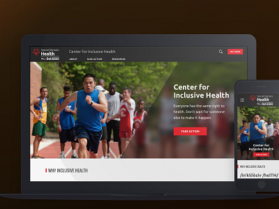 Special Olympics Inclusive Health Site Design