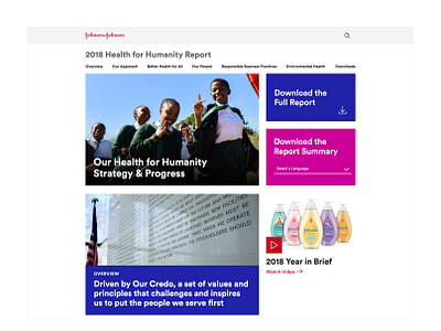 Johnson & Johnson Health for Humanity Report 2018 sketch ui web