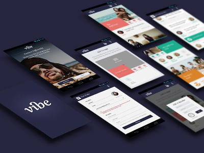 Vibe App: User Flow android application design mobile ui user flow ux