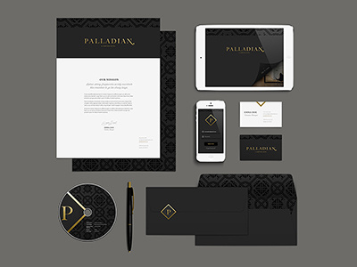Palladian Collateral collateral design hotel print stationary
