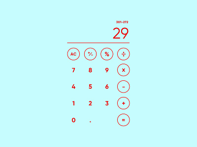 Calculator — Daily UI #004 004 calculator daily ui design linework minimalist simple