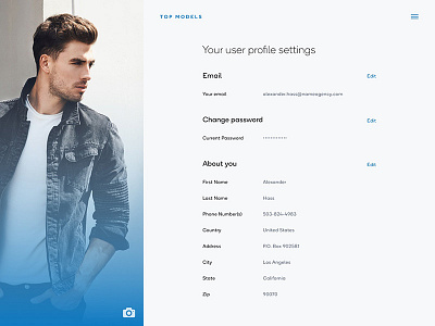 User Profile Settings — Daily UI #007