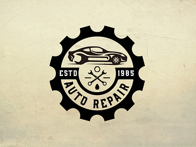 Car Workshop Vintage Logo