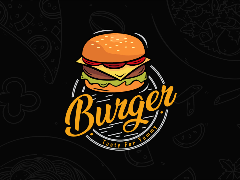 Burger Logo by Fahi M on Dribbble