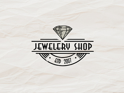 Jewellery Logo branding design graphic design hfahim03 jewelery vintage logo jewelery shop jewelwry logo retro retro jewelery logo retro vintage vector