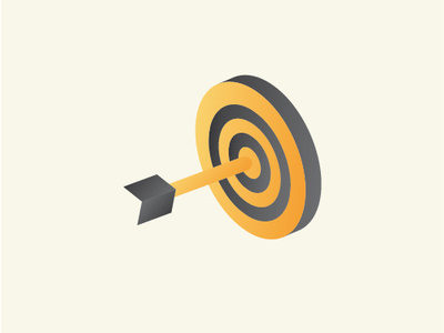 Target Isometric Icon