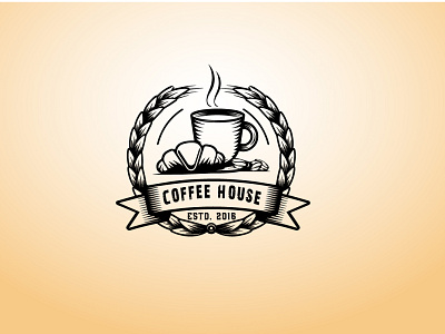 Coffee Shop Vintage logo branding design dribbble graphic designer illustration logo logos motion graphics ui vintage logo