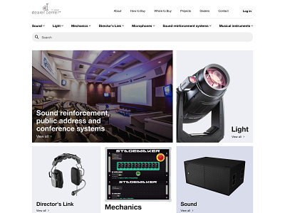 Design online store lighting devices. cx design figma store ui ux