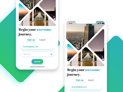 Sign Up Idea exploration interaction iphonex login onboarding signup ui ux