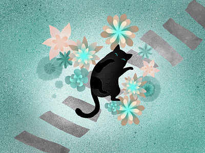 A Cat Named Kiya cat illustration pet