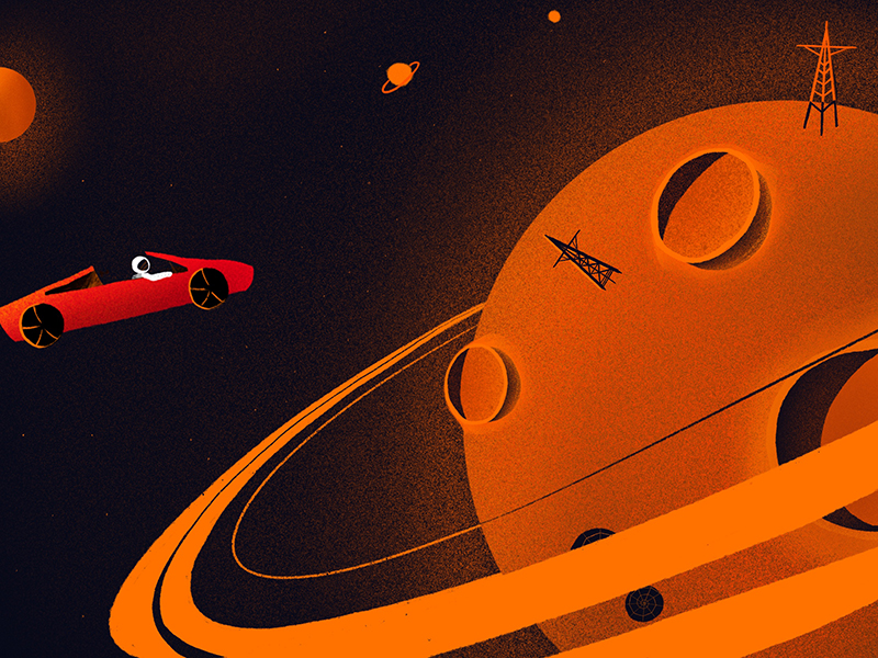 SpaceX Fantasy by Chenyu Wang on Dribbble