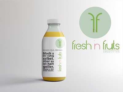 Fresh‘n Fruits Smoothie Logodesign graphicdesign logodesign