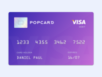 Bank Card by DΛNIEL PΛUL on Dribbble