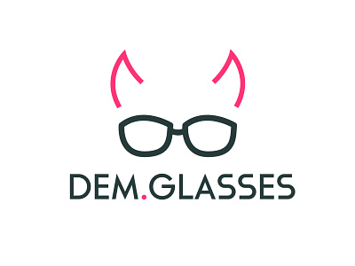 DEM.GLASSES Logo branding design graphic design logo logofolio portfolio ui ux vector