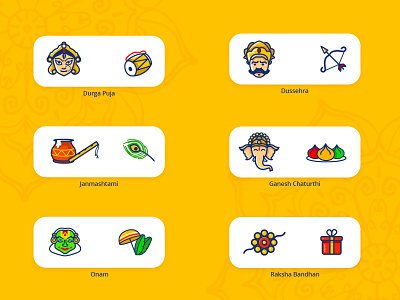 Hindu Festival Icons