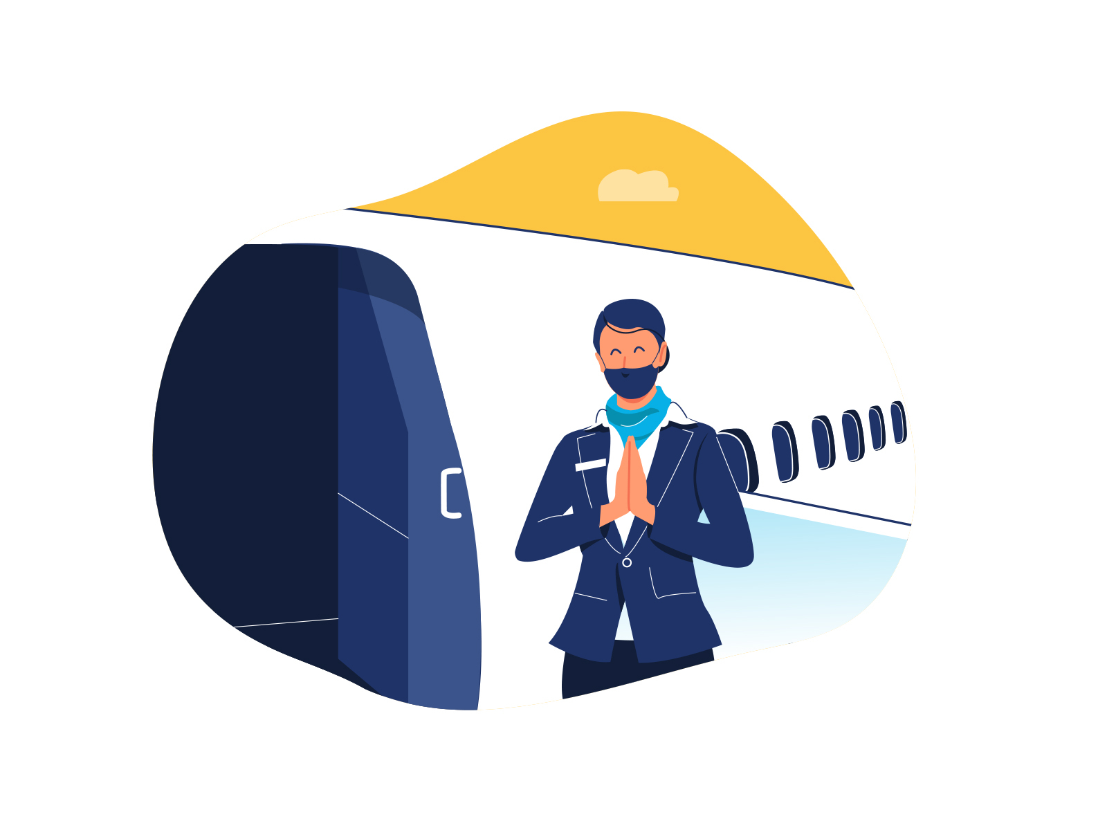 Air Hostess by Pushkar Priyadarshi on Dribbble