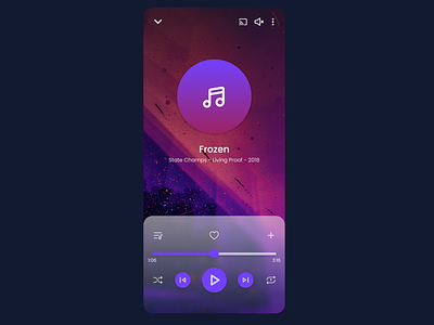 Music Player daily dailyui design ui ux