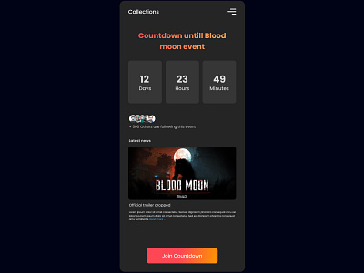 Countdown Timer daily dailyui design ui ux