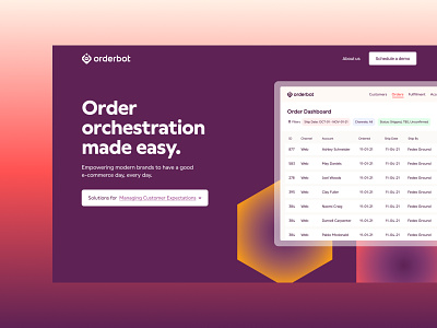 Orderbot Website Design