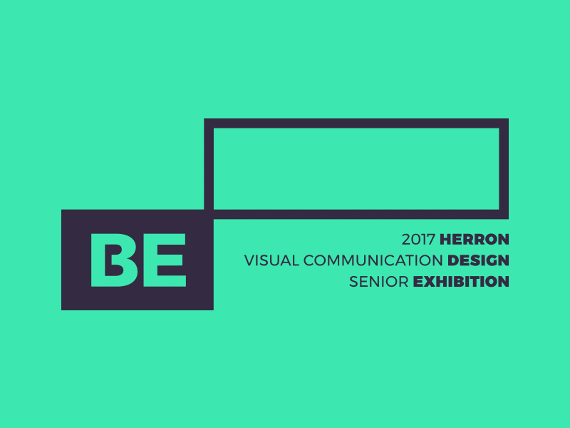 Herron senior design exhibition branding 2017
