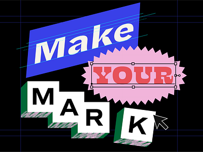 AIGA Indy + Innovatemap: Make Your Mark aiga event event branding type
