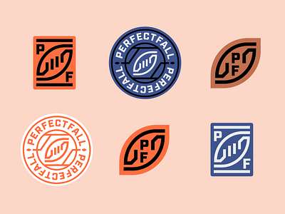 PerfectFall's Visual Identity badge brand sports