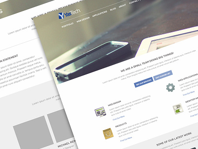 YasTech Re-design Concept business clean concept design interface minimal user experience web design