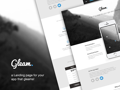 Gleam PSD Theme