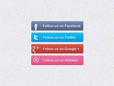 Social Media Call-out Buttons buttons call out dribbble facebook google psddd social media twitter