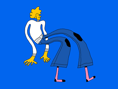 Ozzy character design fun illustration pants