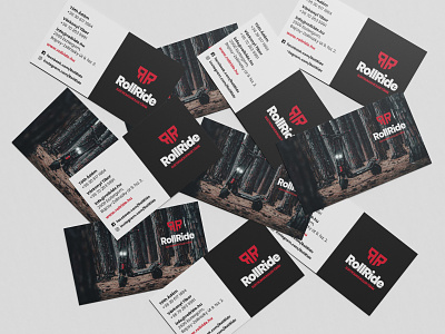 RollRide Business Cards branding design graphic design typo typography