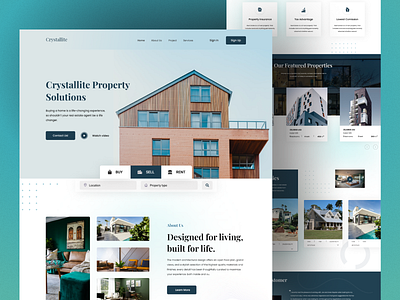 Real Estate Landing Page agency branding fashion website graphic design illustration landing page design logo motion graphics nft landing page product design real estate travel website ui ui ux webpage design