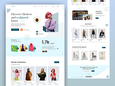 Stockton- Fashion Landing Page 3d agency animation branding delivery website design digital agency fashion website food website graphic design illustration landing page design logo motion graphics nfts products design travel website ui uiux webpage design