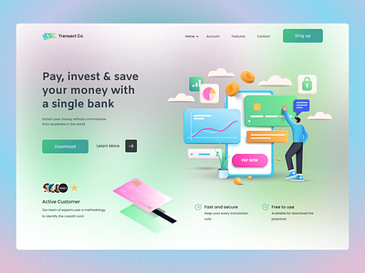 banking Landing Page agency business solution agency cleaning service website digital agency landing page fashion landing page food landing page illustration nft landing page perfume landing page photography landing page travel agency ui ui ux design ux webpage design