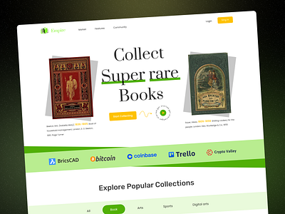 Super Rare. Book Collect website banking landing page cleaning service website elearning landing page fashion landing page food landing page graphic design nft landing page pet care landing page photography landing page real estate landing page tax consulting website design travel agency landing page ui ux