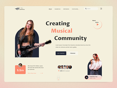Musical community website