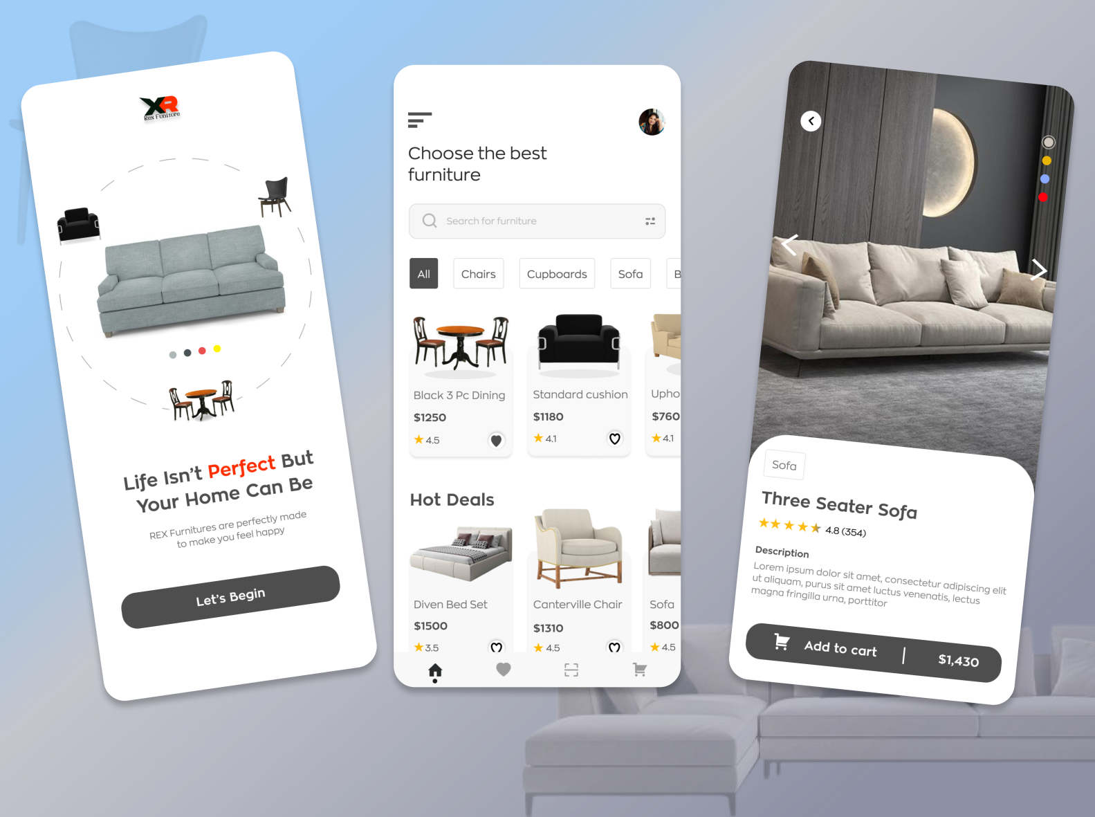 Furniture App Design by Paul Ogechukwu on Dribbble