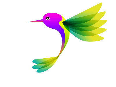 Humming Bird Logo design illustration logo vector
