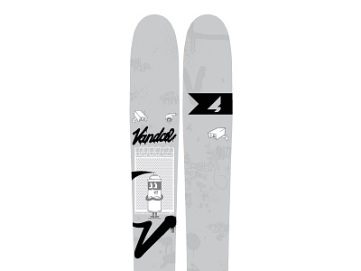 Rough draft ski graphic