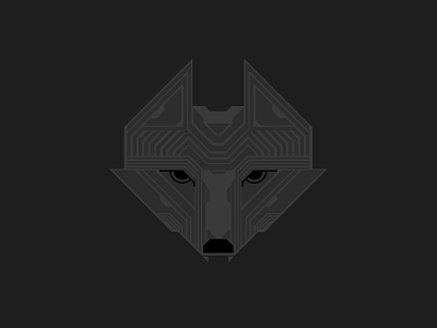 quick wolf study dark graphic design salt lake city vector wolf