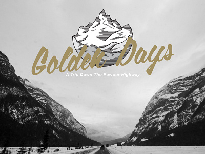 Golden Days Lookbook Cover graphic design print
