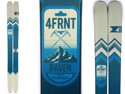 4FRNT 16/17 Raven graphic design ski graphics ski salt lake city