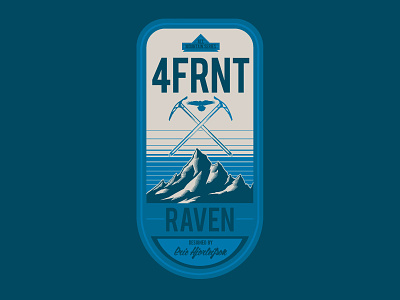 Raven Badge graphic design salt lake city ski graphics skiing
